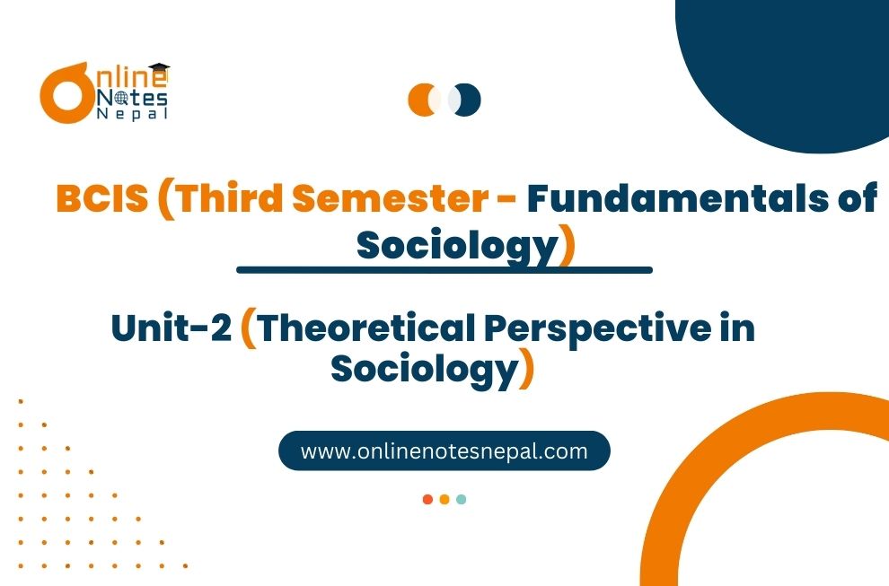 Theoretical perspective in sociology Photo